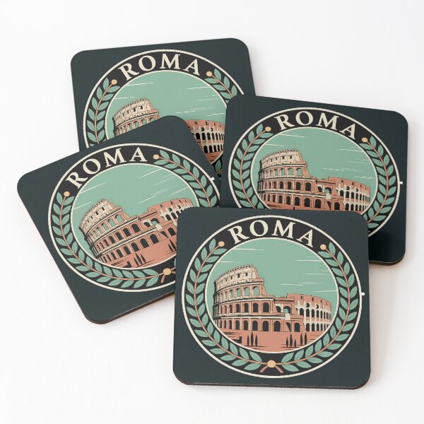 Item preview, Rome Italy Colosseum Illustration Travel Art Badge designed and sold by KrisSidDesigns.