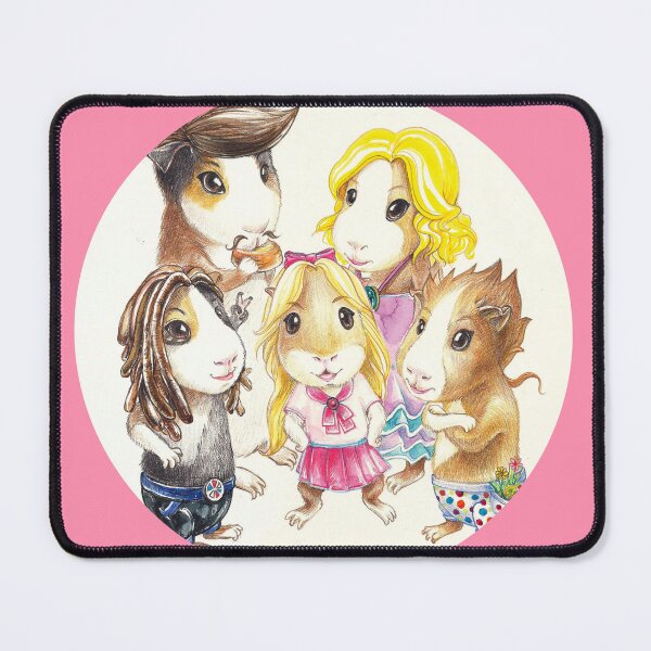 Item preview, Guinea pig family living the Güell park in Barcelona designed and sold by Nayonaaaa.