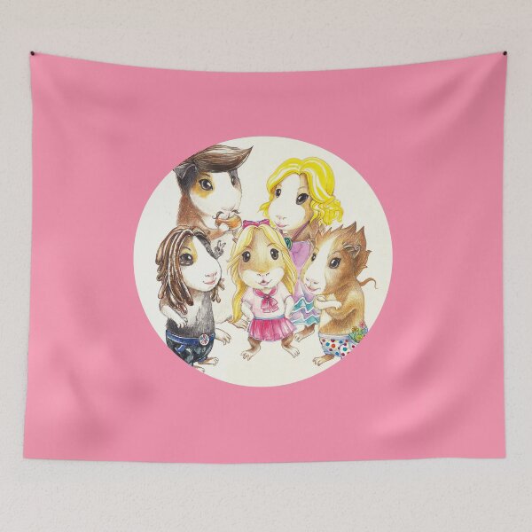 Item preview, Guinea pig family living the Güell park in Barcelona   designed and sold by Nayonaaaa.