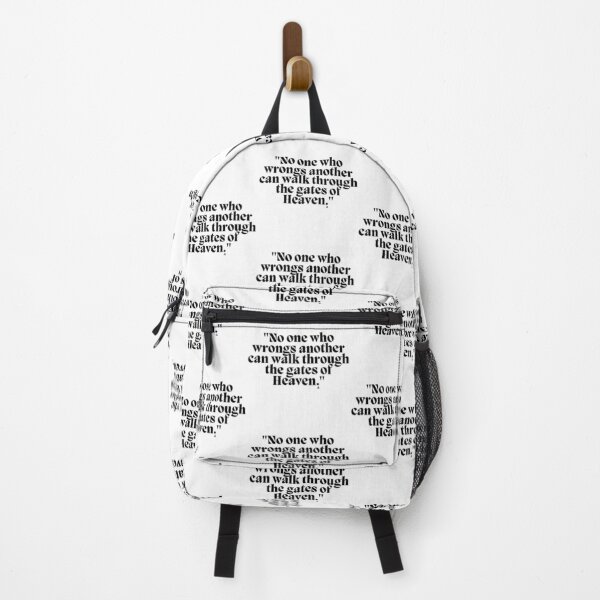 Item preview, No one who wrongs another can walk through the gates of Heaven. designed and sold by Finds.