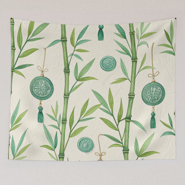 Item preview, Lucky bamboo & jade amulets . designed and sold by Lucky 777.