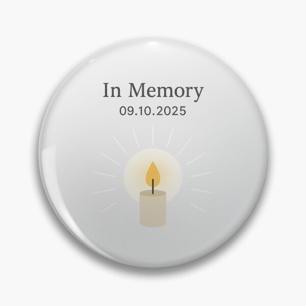 Item preview, In Memory – Candle Tribute 09.10.2025 designed and sold by Bratak.