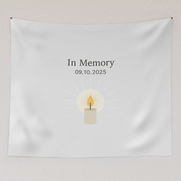 Item preview, In Memory – Candle Tribute 09.10.2025 designed and sold by Bratak.