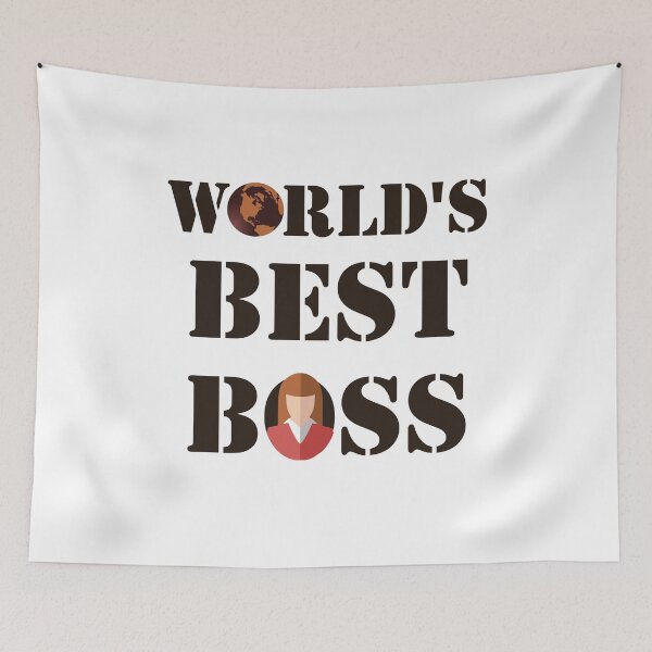 Item preview, World’s Best Boss – Funny Quote Design designed and sold by ArtsyExplorer.