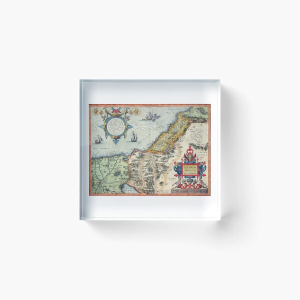 Item preview, Palestine map from 16th century made by Hondius designed and sold by Say_it_aloud.