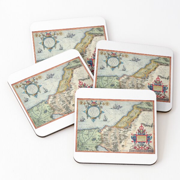 Item preview, Palestine map from 16th century made by Hondius designed and sold by Say_it_aloud.