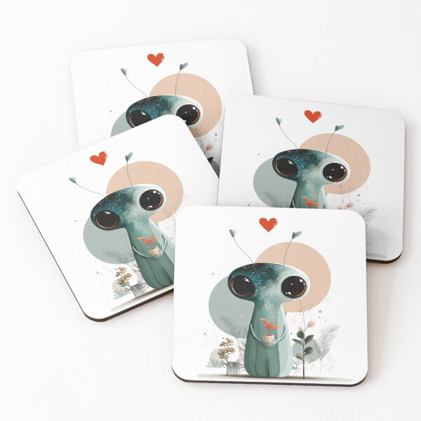 Item preview, Cute Cosmic Alien with Plant designed and sold by MaraiUA.