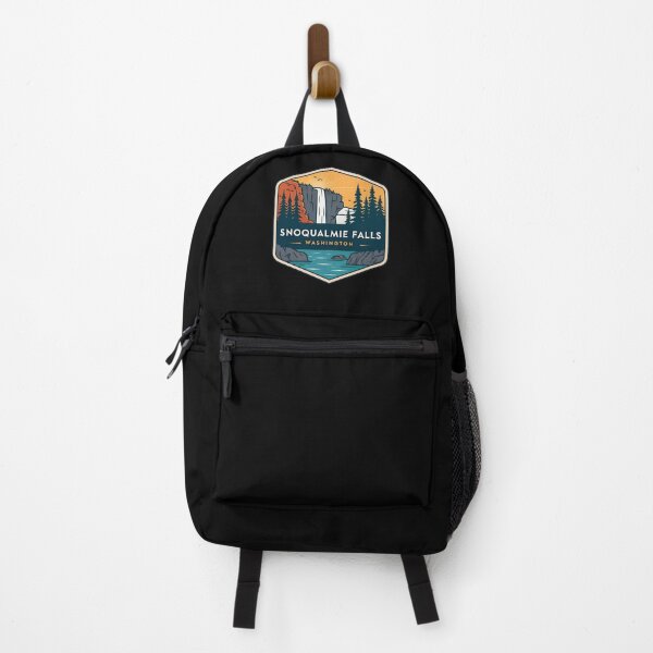Item preview, Vintage Snoqualmie Falls Washington Badge – Retro Waterfall Illustration designed and sold by VividOrganica.