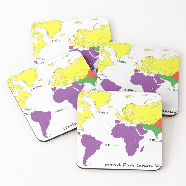 Item preview, World Population in 4 Parts designed and sold by TurningPointSS.