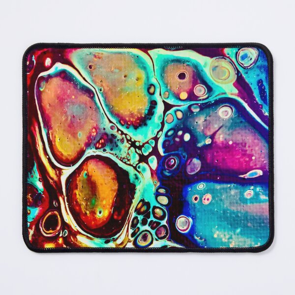 Item preview, Rainbow cellular pouring art designed and sold by baksuart.