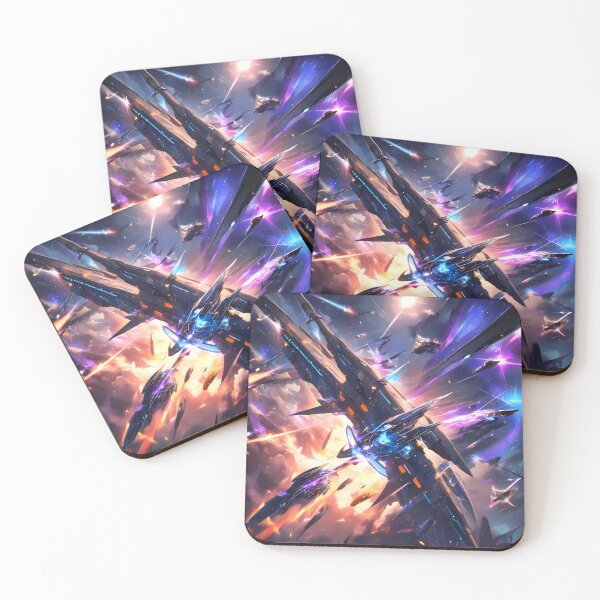 Item preview, Space Futuristic Starships Historical Ships Stunning Floral Beauty designed and sold by ART ATTACK ZONE.