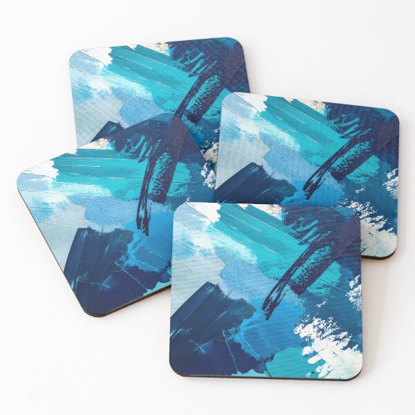 Item preview, Blue play of colors – contemporary art for murals & prints designed and sold by SuperCaseCenter.