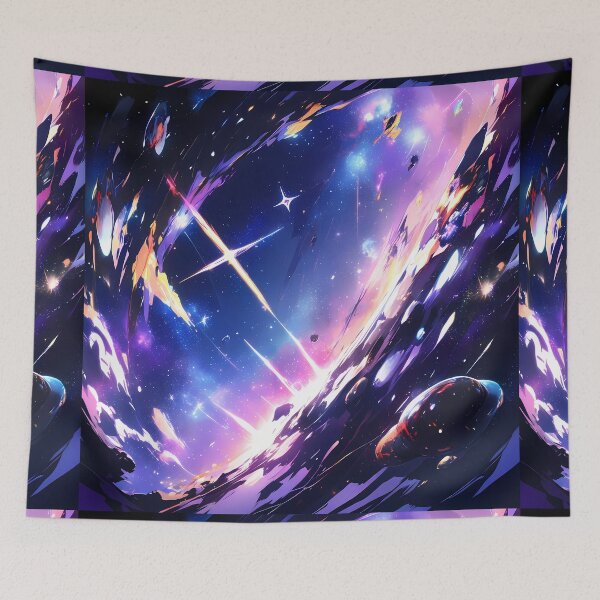 Item preview, Galaxy Futuristic Starships Historical Ships Stunning Floral Beauty designed and sold by ART ATTACK ZONE.