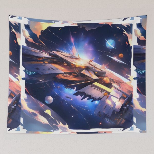 Item preview, Movie Futuristic Starships Historical Ships Stunning Floral Beauty designed and sold by ART ATTACK ZONE.