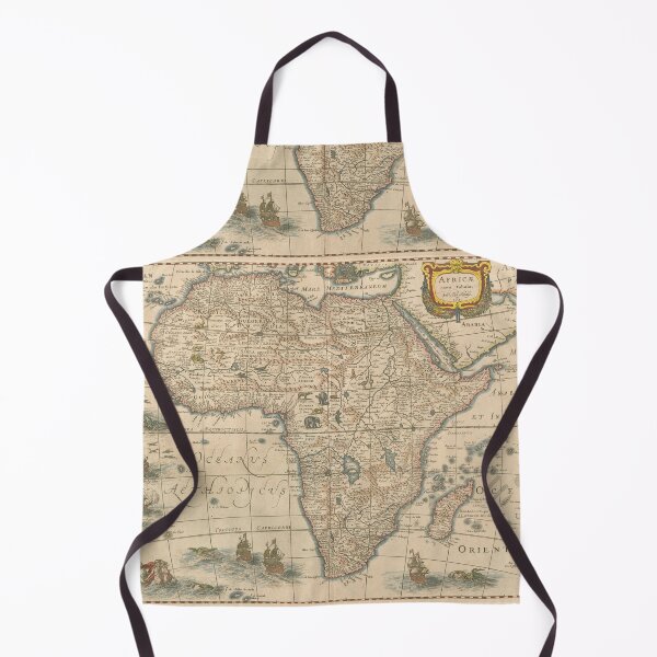 Item preview, Africa ancient map from 16th century made by Hondius designed and sold by Say_it_aloud.