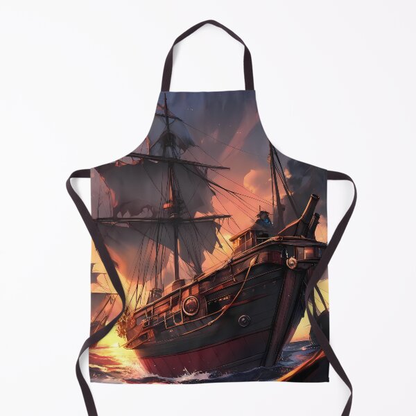 Item preview, Pirateship Futuristic Starships Historical Ships Stunning Floral Beauty designed and sold by ART ATTACK ZONE.