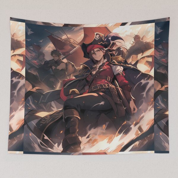 Item preview, pIRATES Friends Historical Ships Stunning Floral Beauty designed and sold by ART ATTACK ZONE.