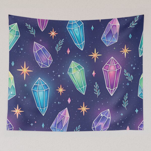 Item preview, Crystals & gemstones with aura glow . designed and sold by Lucky 777.