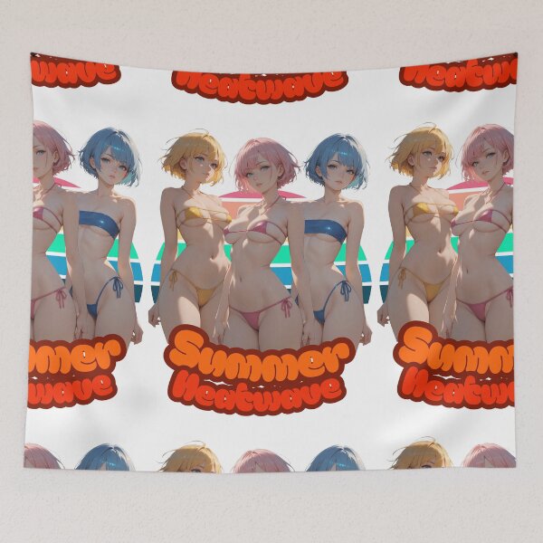 Item preview, Summer Heatwave, Sexy Anime Bikini Girls designed and sold by Ping0686.