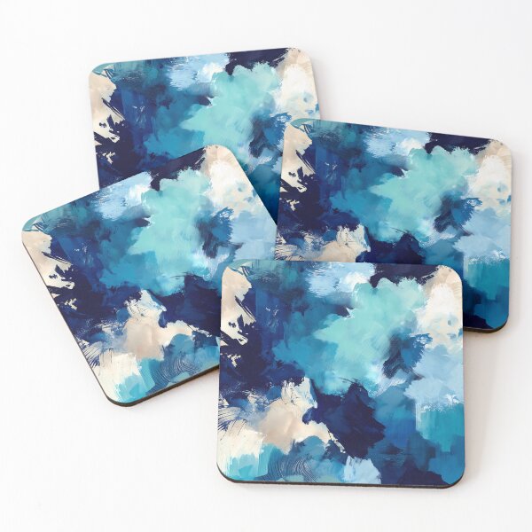 Item preview, Minimalist art in blue – abstract illustration for posters & phone cases designed and sold by SuperCaseCenter.