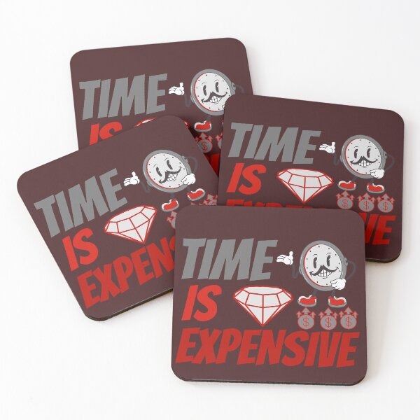 Item preview, Time is Expensive Time management wealth success mindset entrepreneur motivation Hustle for Men and Women designed and sold by Millionaireboss.