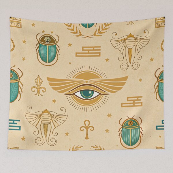 Item preview, Eye of Horus & Egyptian scarabs . designed and sold by Lucky 777.