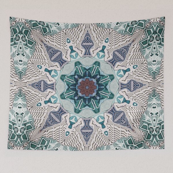 Item preview, Green And Blue Mandala designed and sold by Phil Perkins.