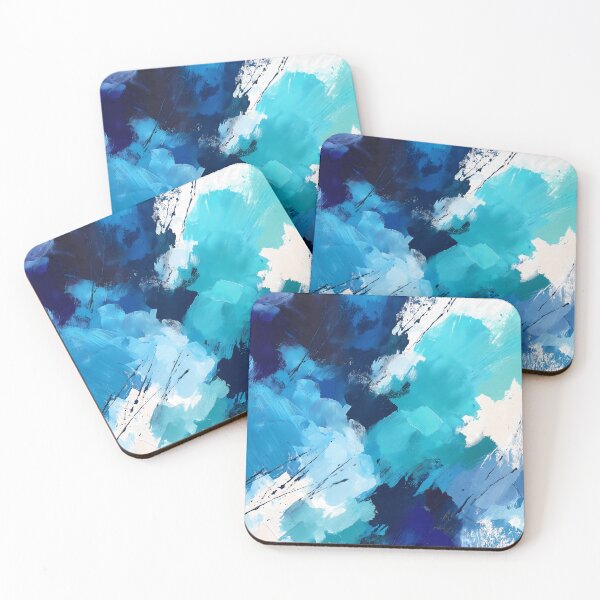 Item preview, Abstract blue art – modern illustration in cool tones designed and sold by SuperCaseCenter.