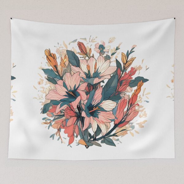 Item preview, Colorful Flowers Historical Ships Stunning Floral Beauty designed and sold by ART ATTACK ZONE.