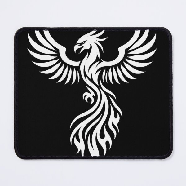 Item preview, White Tribal Phoenix – White Tribal Phoenix | Symbol of Rebirth designed and sold by DjokosDisigns.