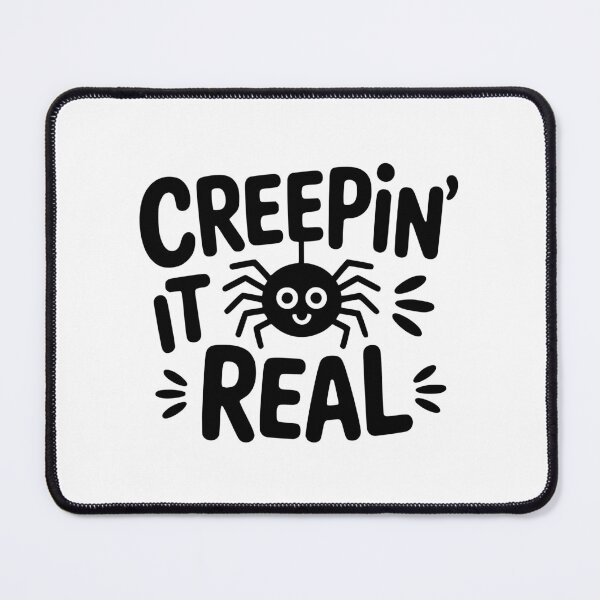Item preview, Creepin' It Real! Cute Spider Pun designed and sold by PMCreative.