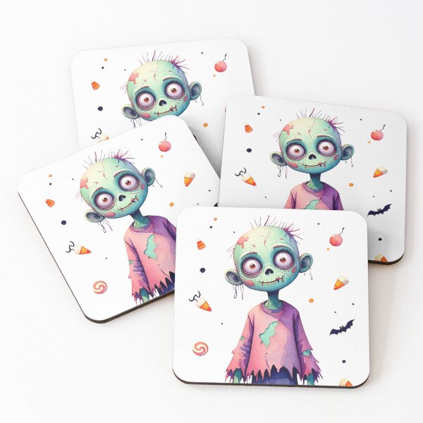 Item preview, Cute Watercolor Zombie | Adorable Undead Cartoon Character designed and sold by MaraiUA.