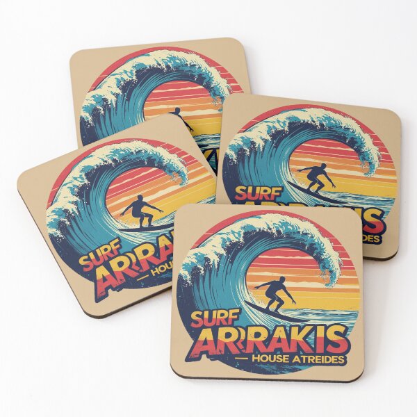 Item preview, Sci-Fi Surfing Sandworm – Retro Sunset Wave designed and sold by Rose Collection Shop.
