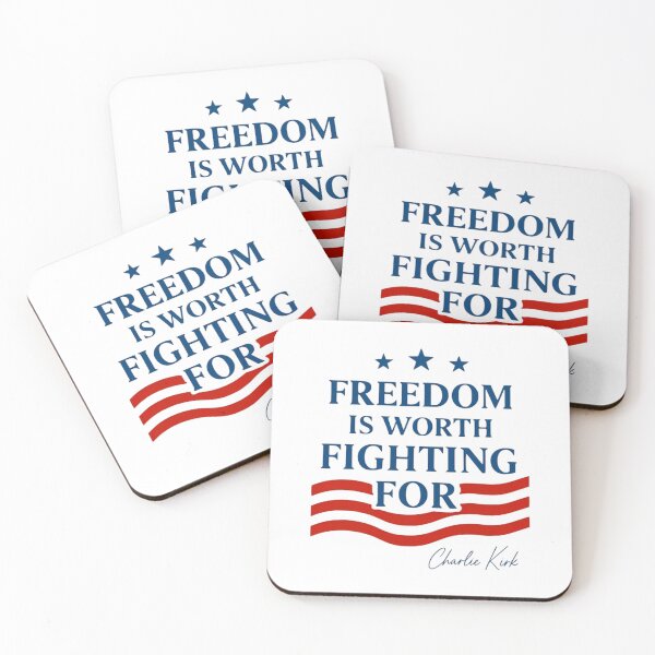 Item preview, Charlie Kirk Quote - Freedom Is Worth Fighting For designed and sold by lukecase.