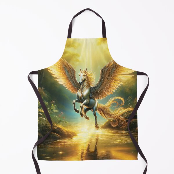 Item preview, Golden Pegasus Over a Mystic River designed and sold by MDKey DESIGN.