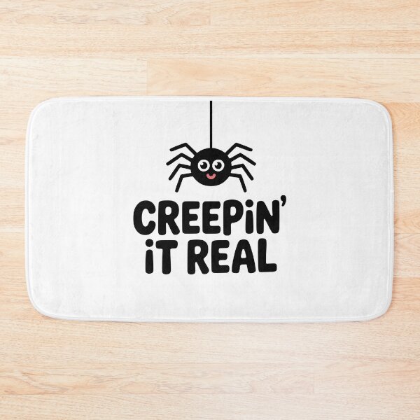 Item preview, Creepin' It Real! Kawaii Spider Pun designed and sold by PMCreative.