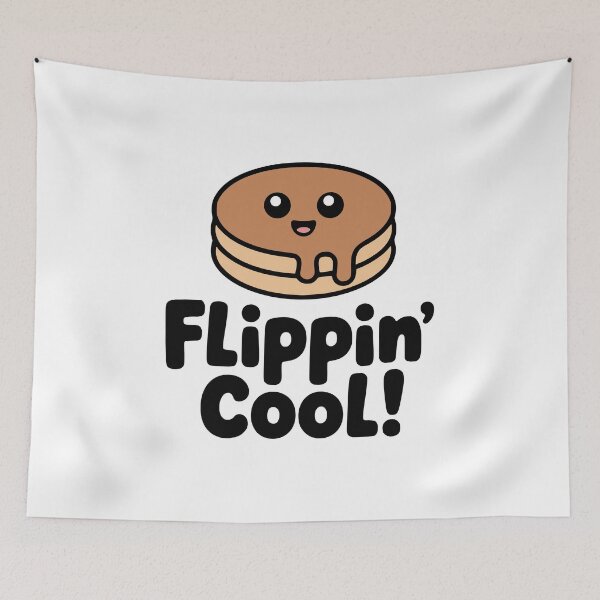Item preview, Flippin' Cool! Kawaii Pancake Pun designed and sold by PMCreative.
