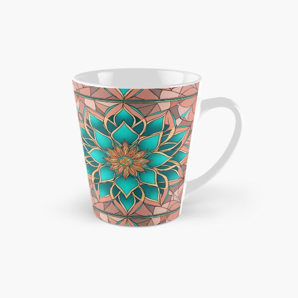 Item preview, Ocean Coral & Aquamarine Mandala #3 designed and sold by Geometric Grove.