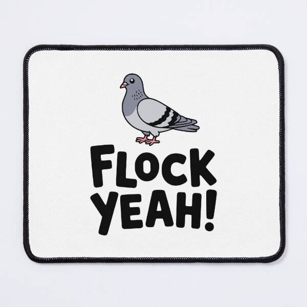 Item preview, Flock Yeah! Cute Pigeon Pun designed and sold by PMCreative.