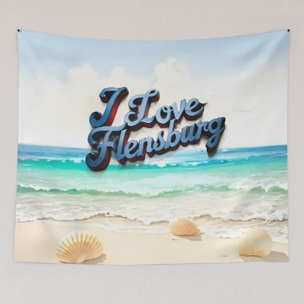Item preview, I Love Flensburg Beach designed and sold by Khala.