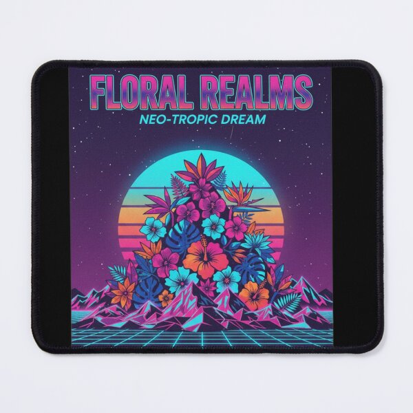 Item preview, Floral Realms - Neo-Tropic Dream- Retro Wave  designed and sold by Too Kool Designing .