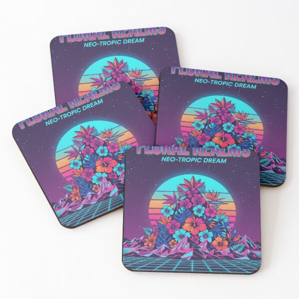 Item preview, Floral Realms - Neo-Tropic Dream- Retro Wave  designed and sold by Too Kool Designing .