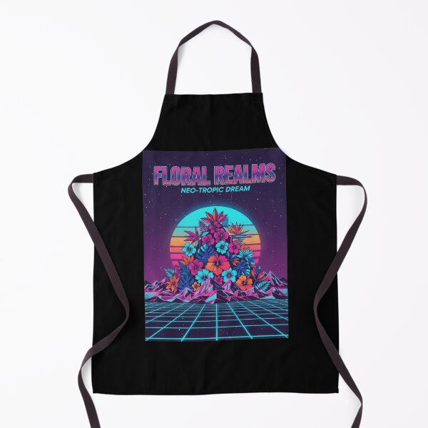 Item preview, Floral Realms - Neo-Tropic Dream- Retro Wave designed and sold by Too Kool Designing .