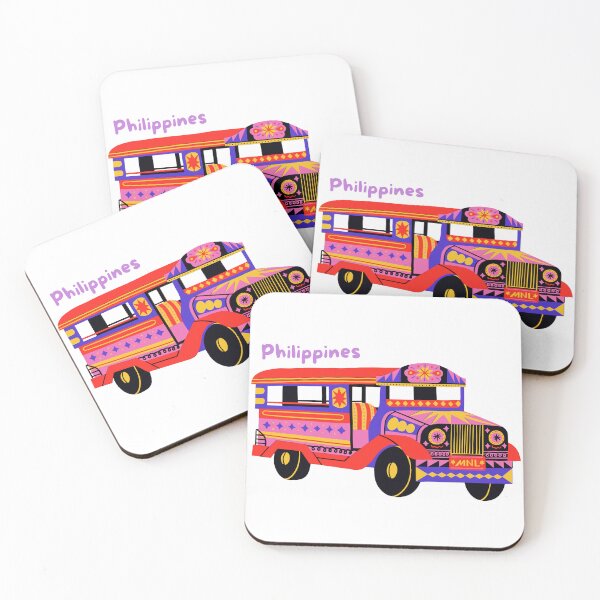 Item preview, Colorful Jeepney Illustration - Filipino Culture on wheels from the Philippines designed and sold by perlaverse.