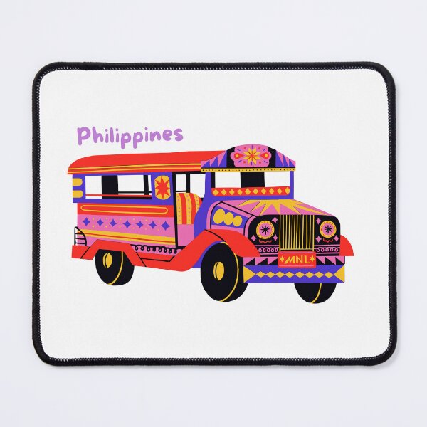 Item preview, Colorful Jeepney Illustration - Filipino Culture on wheels from the Philippines designed and sold by perlaverse.