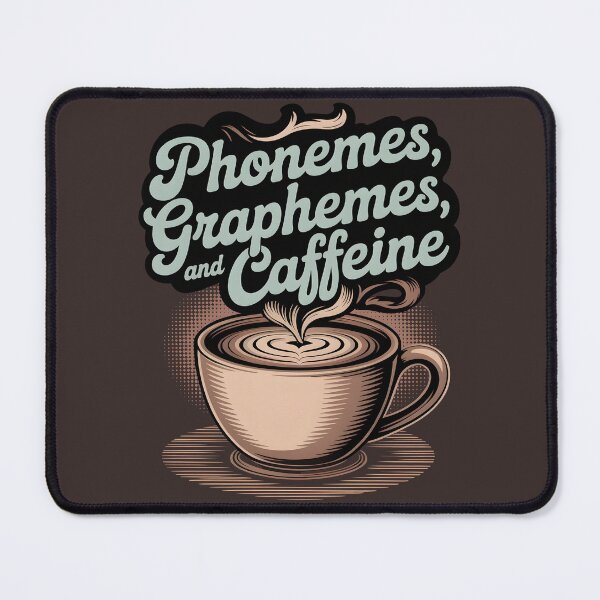 Item preview, Phonemes Graphemes and Caffeine gift for teacher  designed and sold by Pawel Oska.