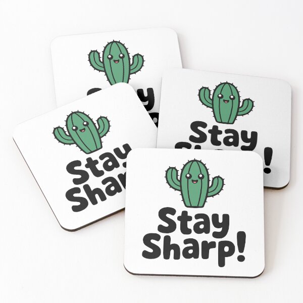 Item preview, Stay Sharp! Cactus Pun designed and sold by PMCreative.