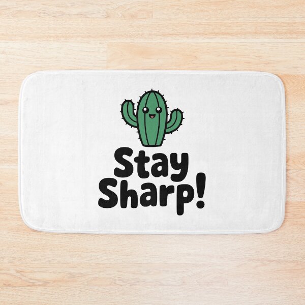 Item preview, Stay Sharp! Cactus Pun designed and sold by PMCreative.