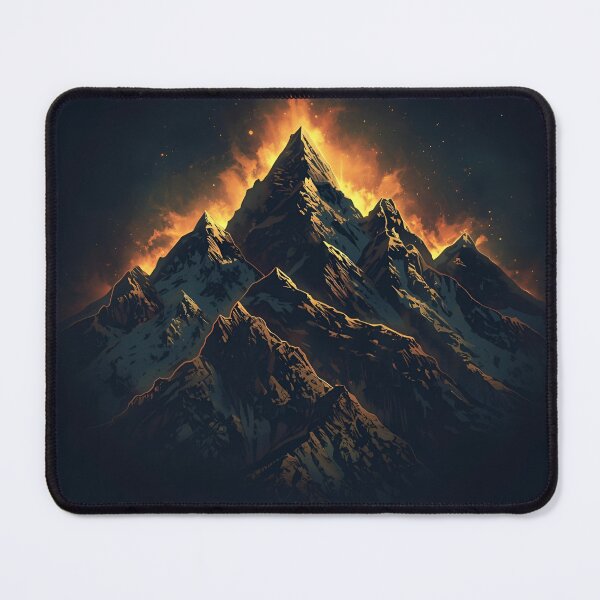 Item preview, Mountains Lit Up designed and sold by RisingWolfStudio.