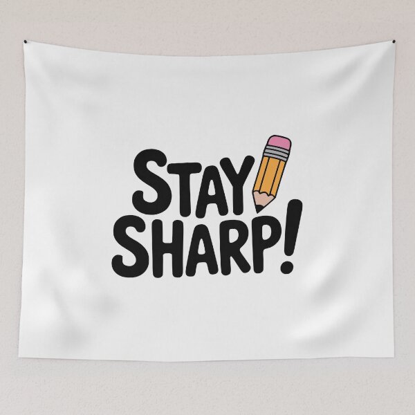 Item preview, Stay Sharp! Cute Pencil Pun designed and sold by PMCreative.